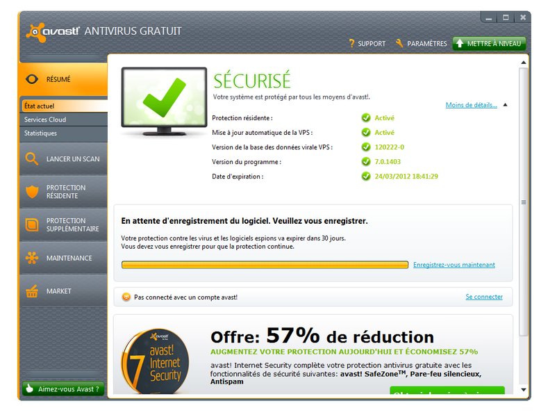 Avast , Antivirus Gratuit & téléchargement direct